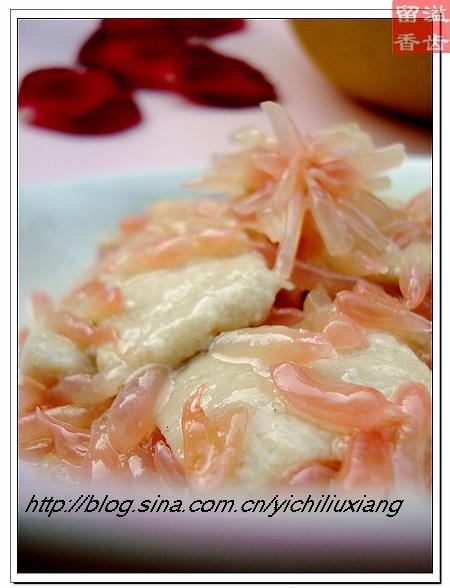 血柚鸡片的做法