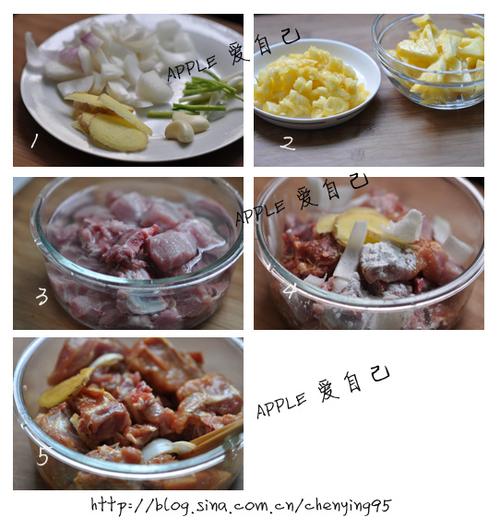 菠萝滋味糖醋排骨的做法