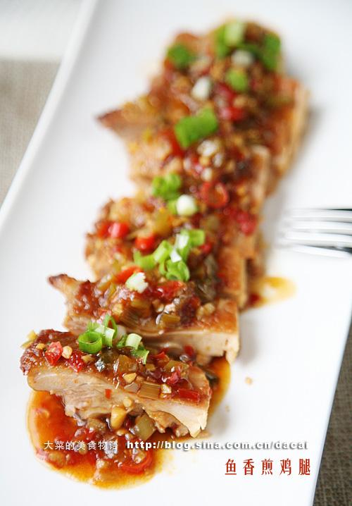 鱼香煎鸡腿的做法