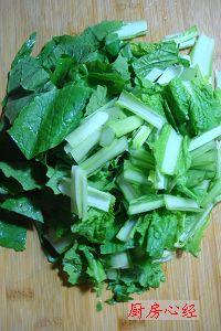 香菇肉末小白菜的做法