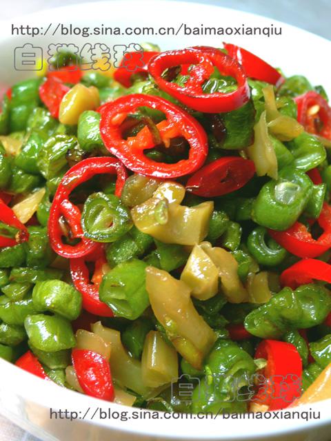 榨菜四季豆的做法