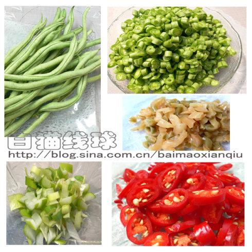 榨菜四季豆的做法