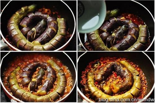 无油版蟠龙茄子的做法