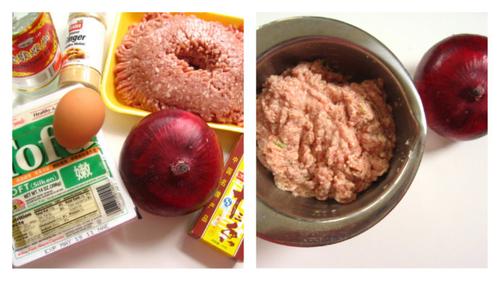 香煎洋葱酿肉的做法