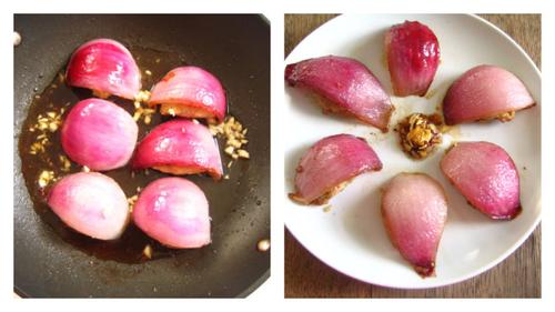 香煎洋葱酿肉的做法