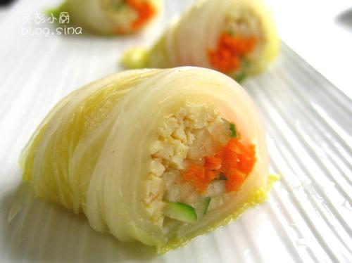 清新白菜卷的做法