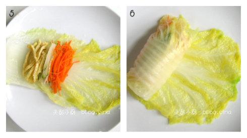 清新白菜卷的做法