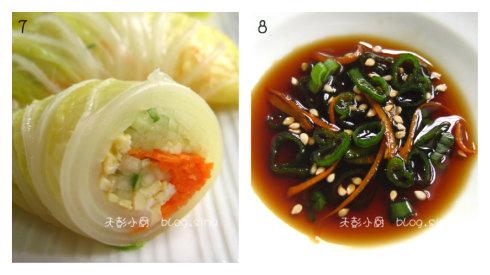 清新白菜卷的做法