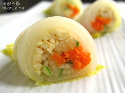 清新白菜卷的做法