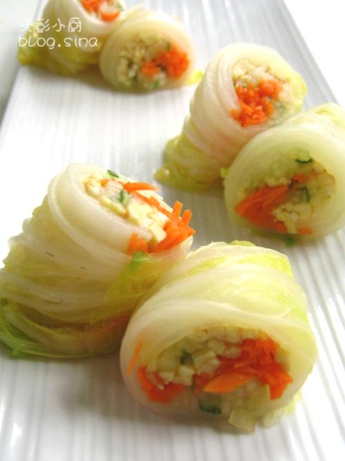 清新白菜卷的做法