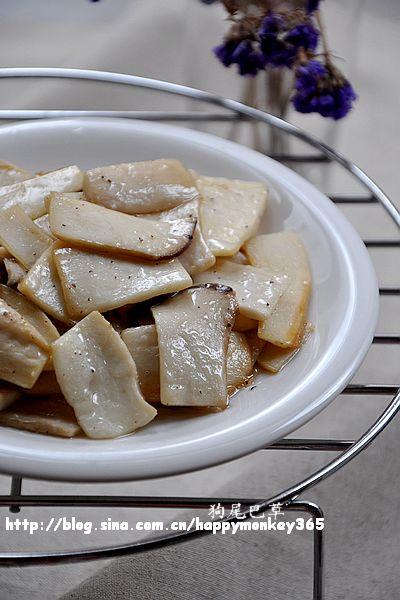 黑椒油煎杏鲍菇的做法