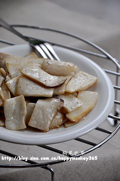 黑椒油煎杏鲍菇的做法