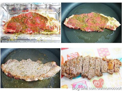 煎牛排便当的做法