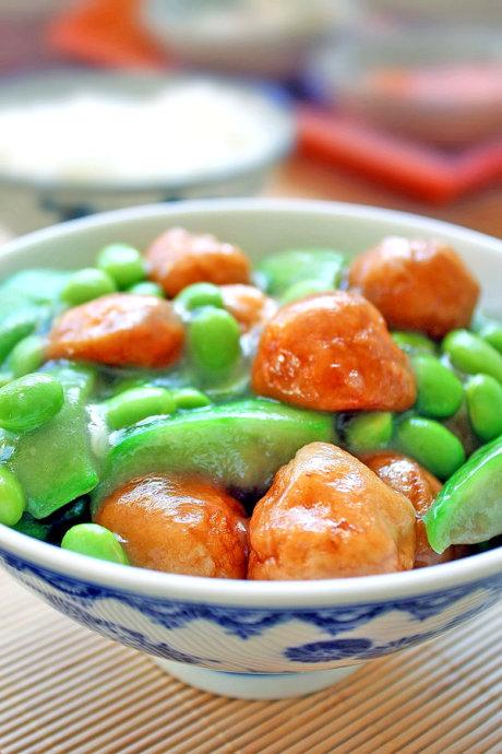 丝瓜鱼面筋的做法