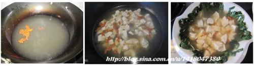 枸杞翡翠豆腐汤的做法