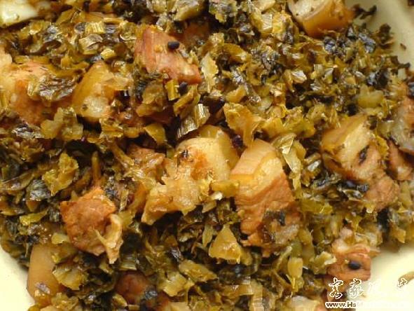 咸菜焖猪肉的做法