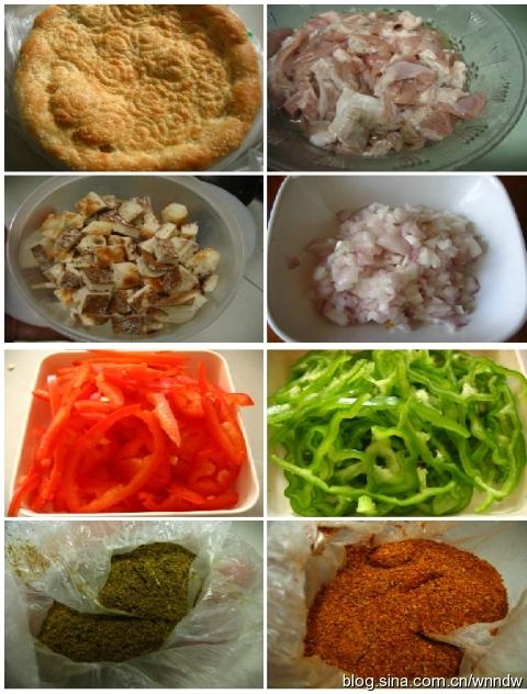 馕丁炒羊肉的做法