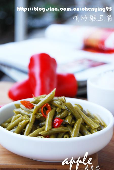 清炒酸豆角的做法