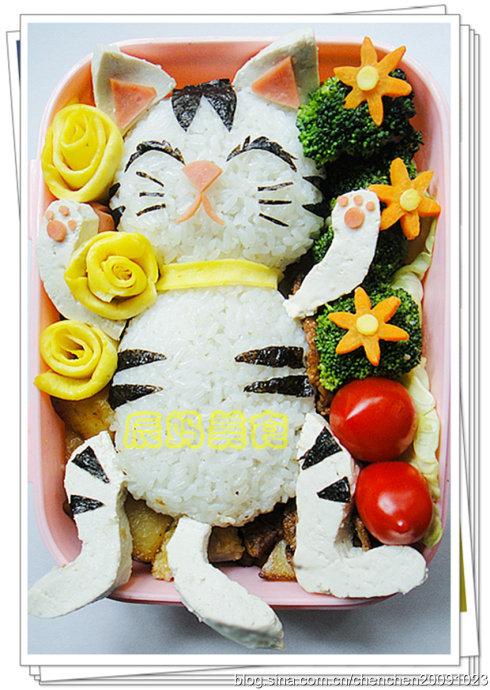 可爱猫咪便当的做法