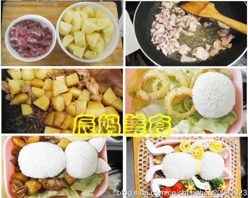 可爱猫咪便当的做法