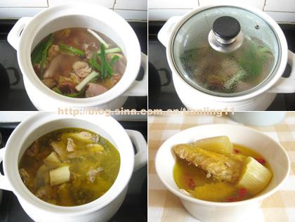 甘蔗鸡汤的做法