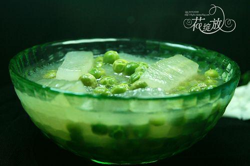 豌豆烧冬瓜的做法