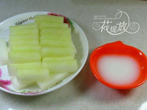 豌豆烧冬瓜的做法