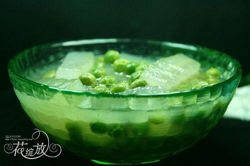 豌豆烧冬瓜的做法