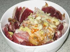 酢辣椒蒸扣肉的做法