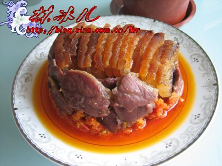 酢辣椒蒸扣肉的做法