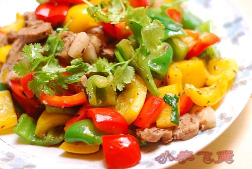 七彩豉香回锅肉的做法