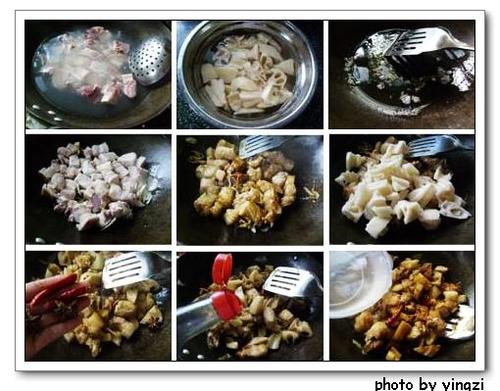 莲藕焖肉的做法