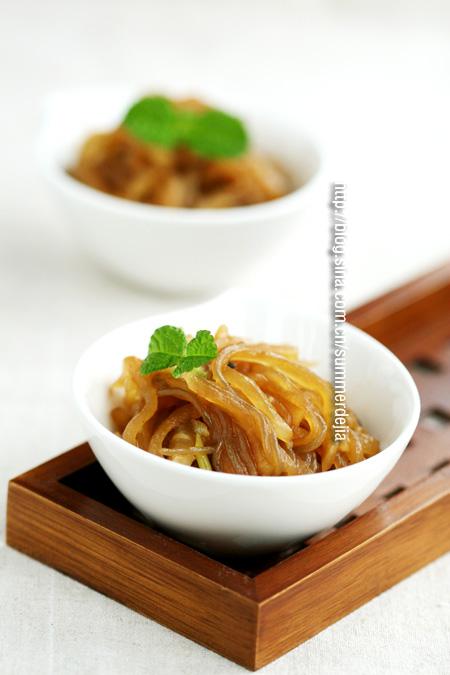 萝卜丝炒粉条的做法