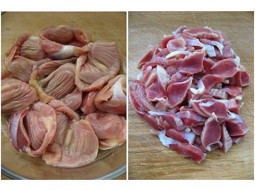 葱爆鸡珍的做法