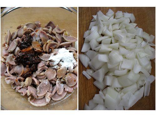 葱爆鸡珍的做法