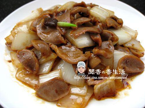 葱爆鸡珍的做法