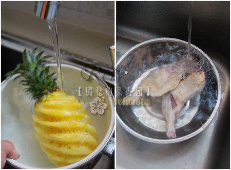 菠萝炒鸭肉粒的做法