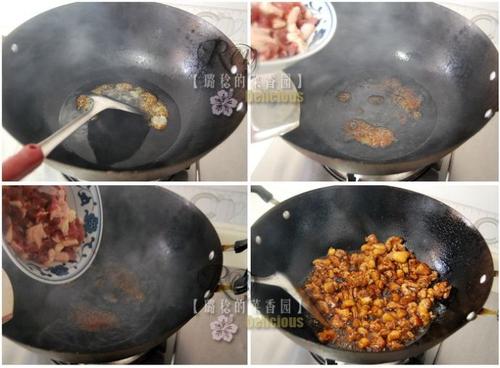 菠萝炒鸭肉粒的做法