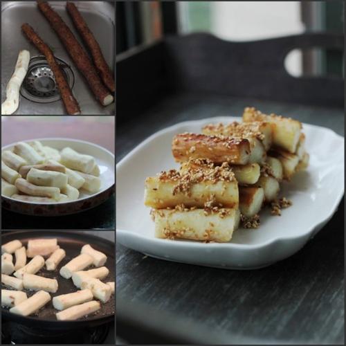 豉油香酥山药条的做法