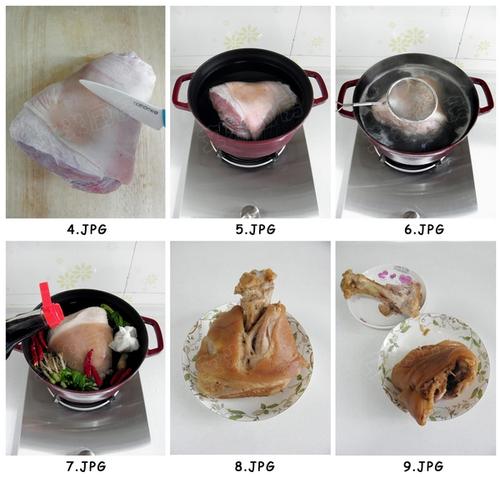 蘸汁肘花的做法