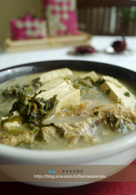 雪菜黄鱼豆腐汤做法的做法