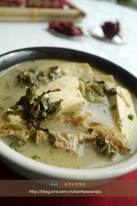 雪菜黄鱼豆腐汤做法的做法