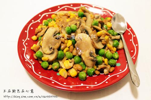 纳豆蘑菇沙拉的做法