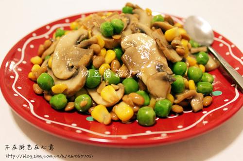 纳豆蘑菇沙拉的做法