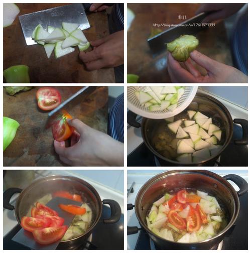 葫芦番茄榨菜汤的做法