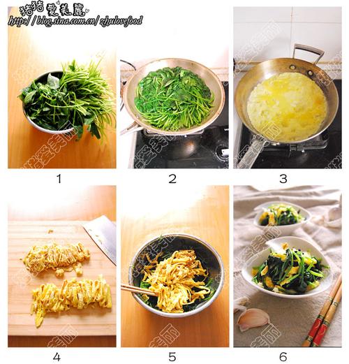 鸡蛋拌菠菜的做法