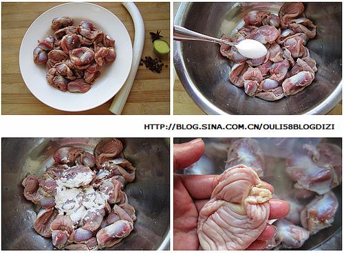 脆爽鸡胗的做法