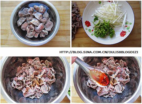 脆爽鸡胗的做法