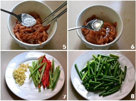 蒜苔炒肉丝的做法