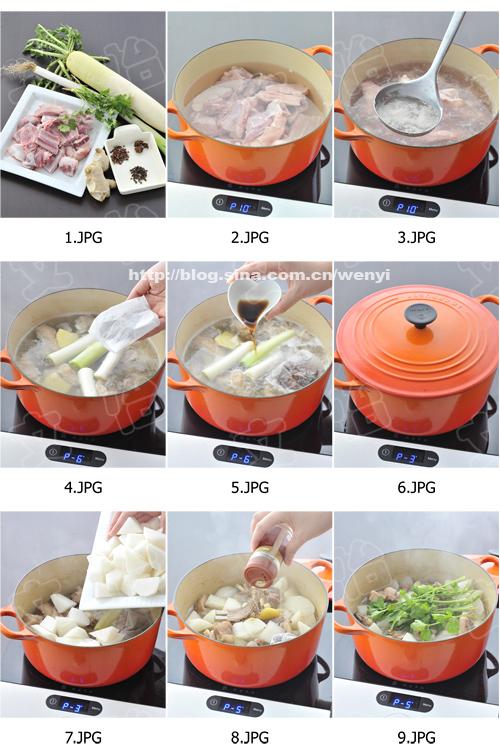 白萝卜清炖羊排的做法